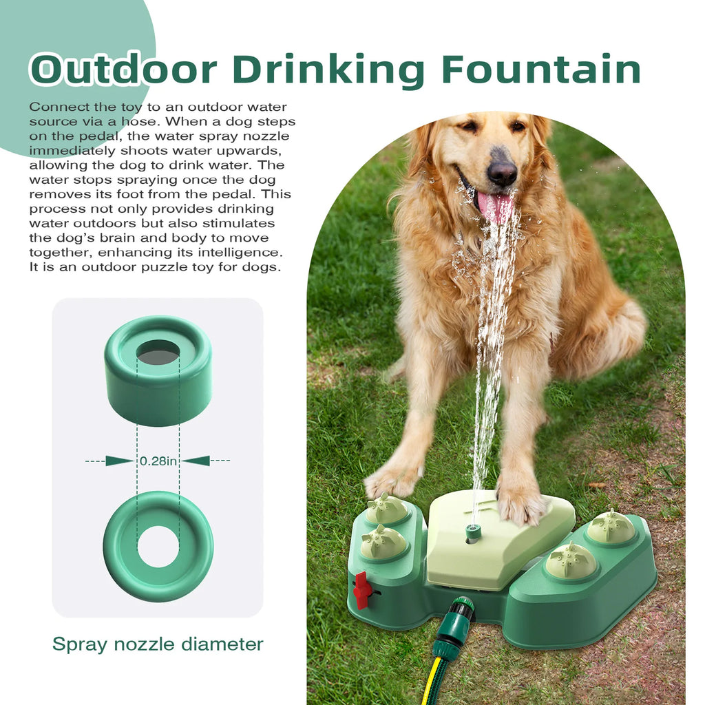 Pet Dog Step-on Water Sprinkler Toy, Outdoor Cooling Bath Playing Toy for Summer