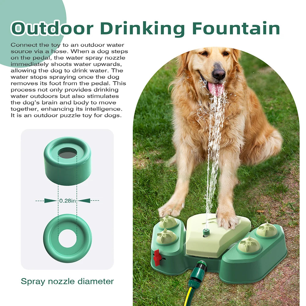 Dog Playing Water Toy Step on Sprinkler Activated Automatic Squirting Water Provides for Pet Water Sprinkler for Garden Watering