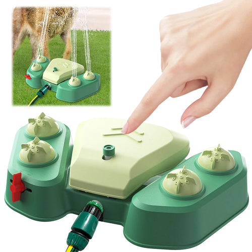 Dog Playing Water Toy Step on Sprinkler Activated Automatic Squirting Water Provides for Pet Water Sprinkler for Garden Watering
