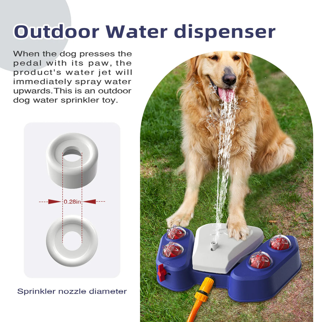 Pet Dog Step-on Water Sprinkler Toy, Outdoor Cooling Bath Playing Toy for Summer