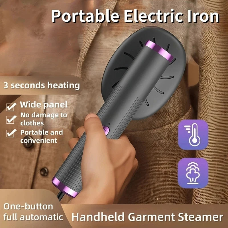 Handheld Steamer Iron USB Portable Mini for Clothes Fast Heating Travel Garment Fabric Press Machine with Handle Home Use 2026