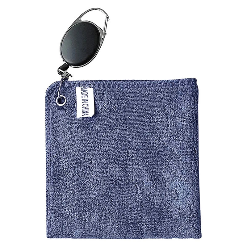 Golf Towel Wet And Dry Golf Cleaning Cloth Perfect For Golfers Cleaning Cloths With Retractable Hook Easy To Carry